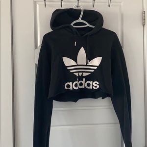 vintage adidas cropped hoodie